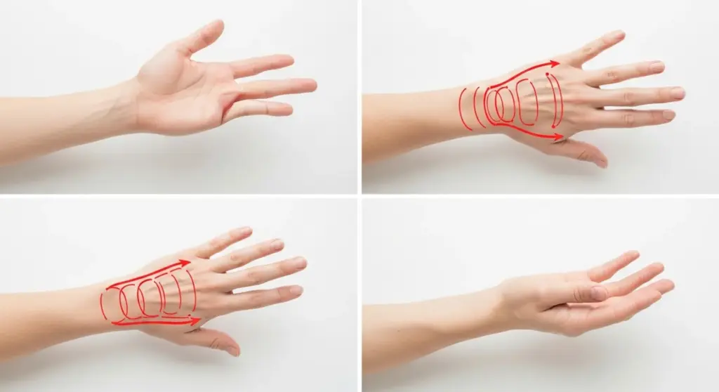 Ejercicios de deslizamiento nervioso para rehabilitación del túnel carpiano