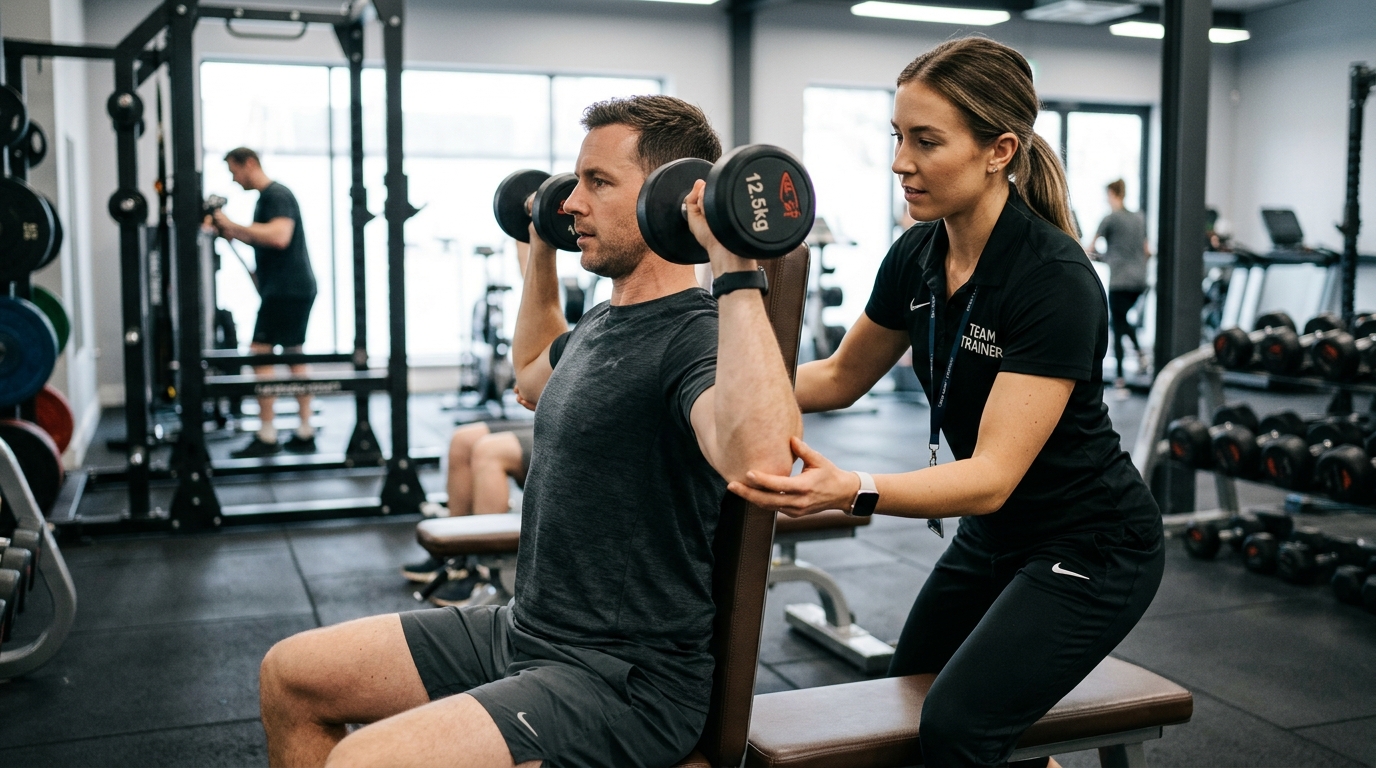 Técnica correcta de entrenamiento para prevenir lesiones por uso excesivo de apps fitness
